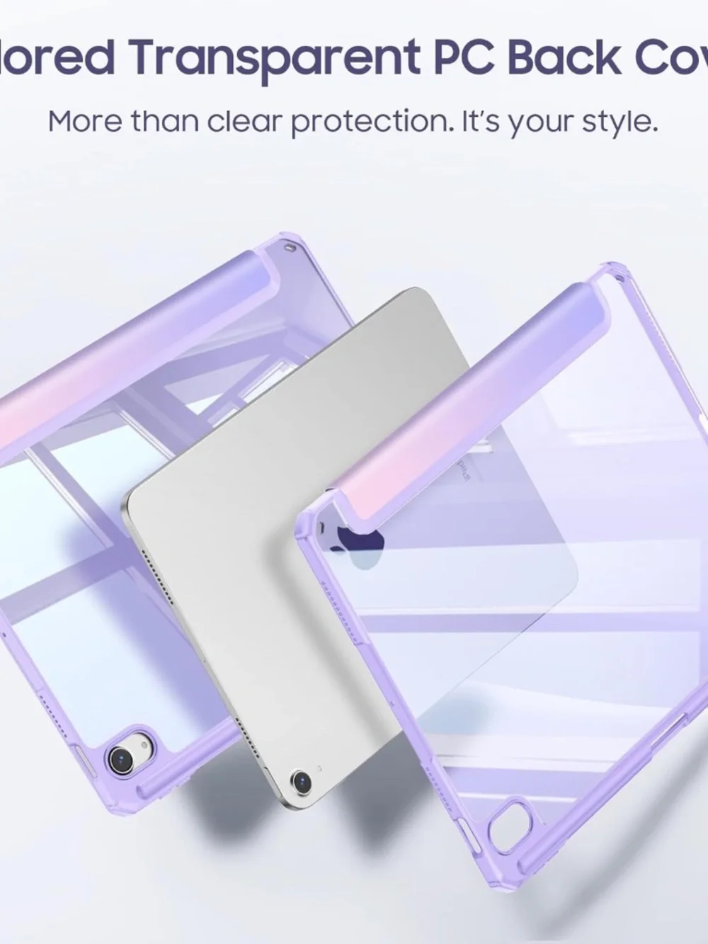 Hybrid Slim Case for iPad Air 13-inch M4/M3/M2 (2026/2025/2024) Shockproof Clear